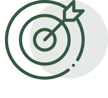 Bullseye symbol in green