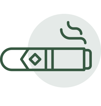 Smoking icon on dark background